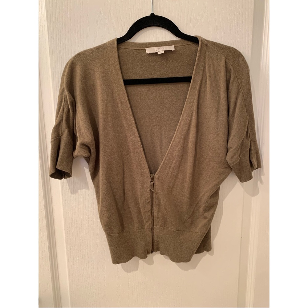 Olive Green Cardigan | Loft